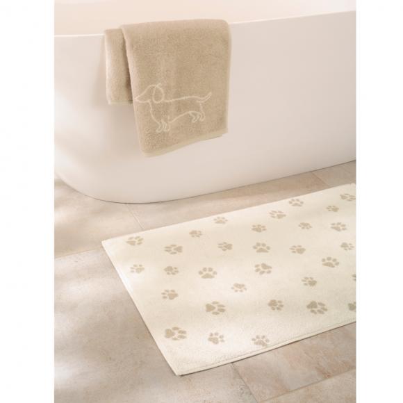 Cawo The Paws Bath Mat Black / Beige