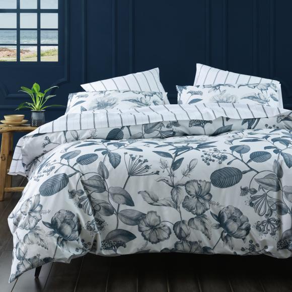 MM Linen Pure Botanical Bluestone Duvet Cover Set