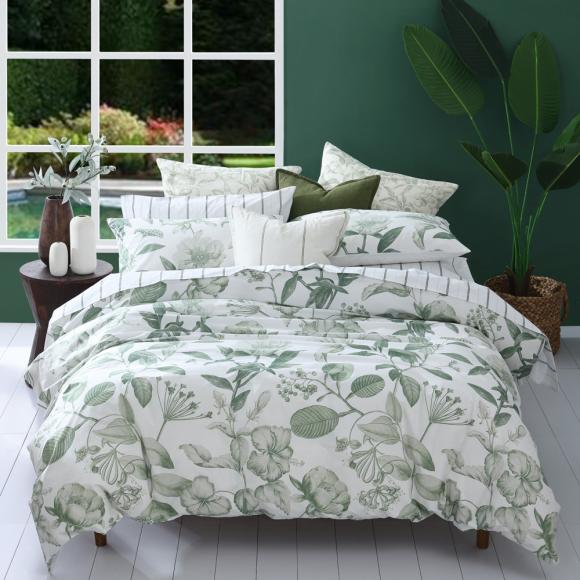 MM Linen Pure Botanical Leaf Duvet Cover Set