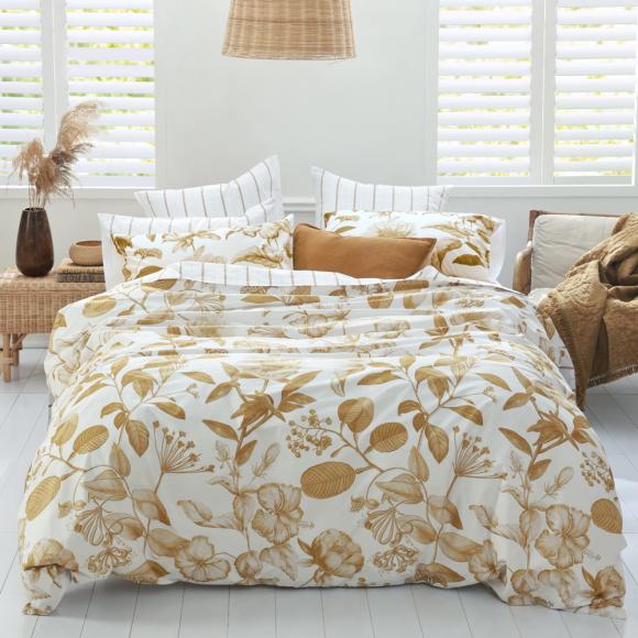 MM Linen Pure Botanical Ochre Duvet Cover Set