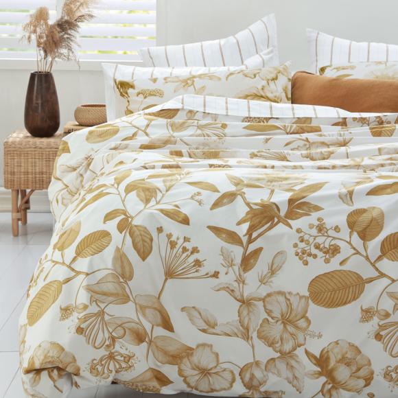 MM Linen Pure Botanical Ochre Duvet Cover Set