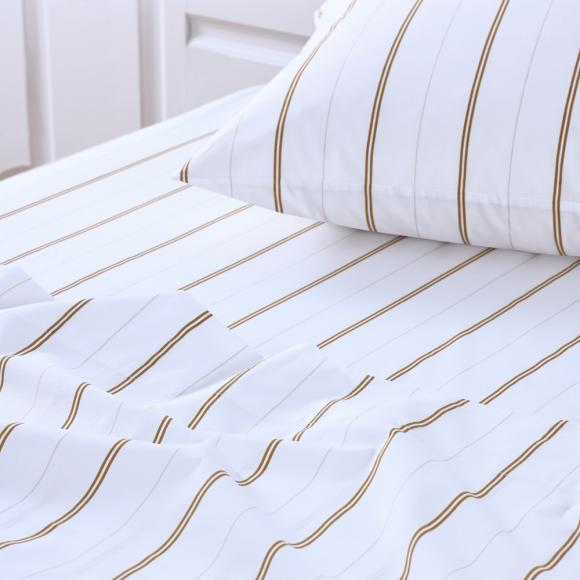 MM Linen Cape Fitted Sheet Set Ochre