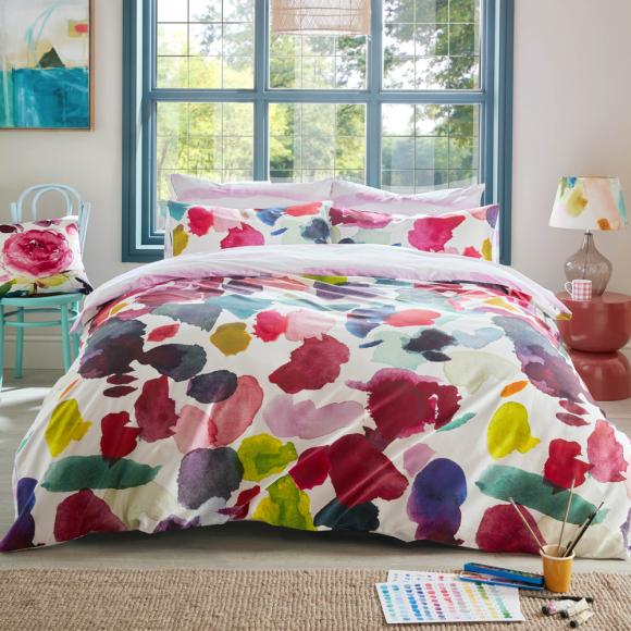 Bluebellgray Abstract Fuchsia