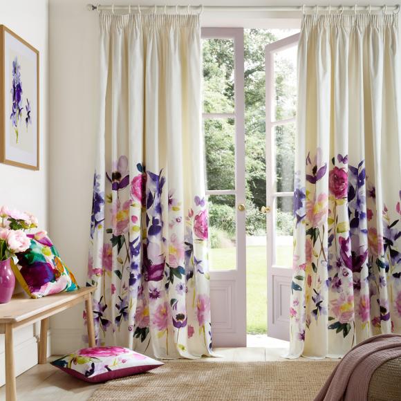 Bluebellgray Taransay Fuchsia Curtains