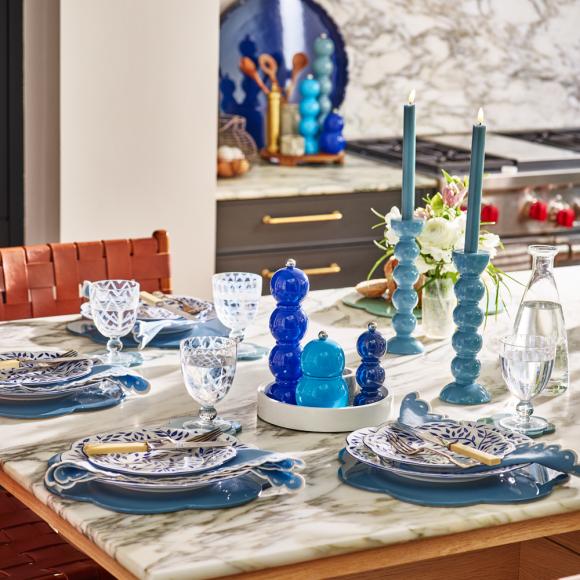 Addison Ross Bobbin White Candle Stick 33cm