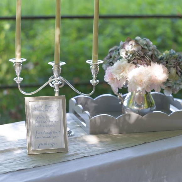 Addison Ross Scalloped Tray White Medium