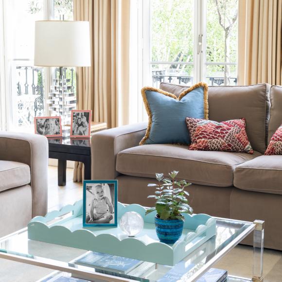 Addison Ross Scalloped Tray Chiffon Large