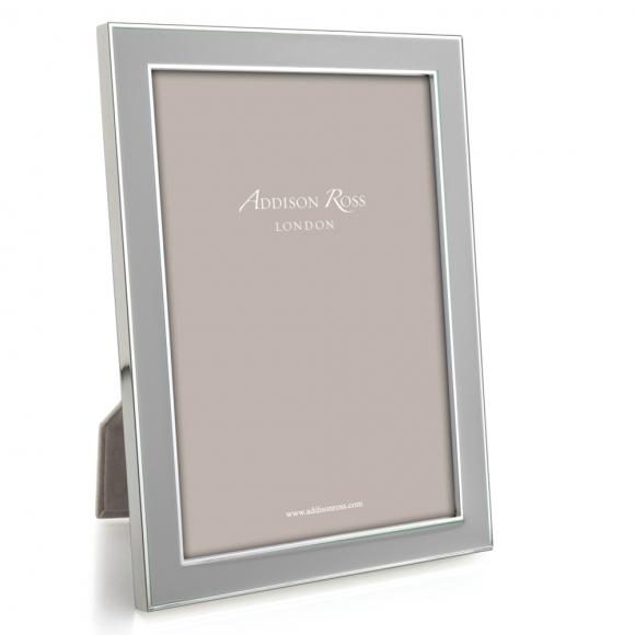 Addison Ross Enamel Photo Frame Chiffon & Silver
