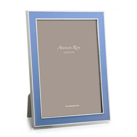 Addison Ross Enamel Photo Frame Periwinkle & Silver