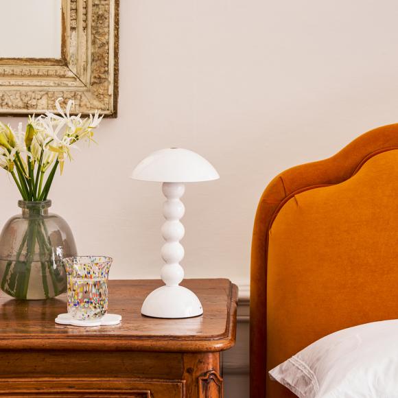 Addison Ross Rechargeable Bobbin LED Portable Lamp Orange