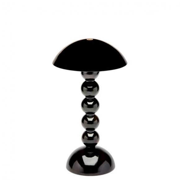 Addison Ross Rechargeable Bobbin LED Portable Lamp Black