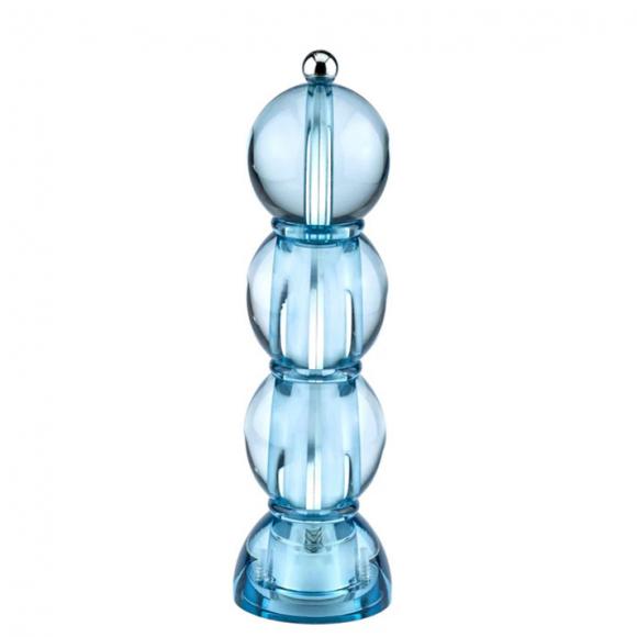 Addison Ross Bobbin Salt or Pepper Grinder Icy Blue