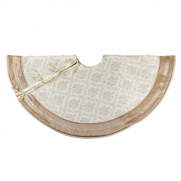 Goodwill Dupion Jacquard Trimmed Tree Skirt