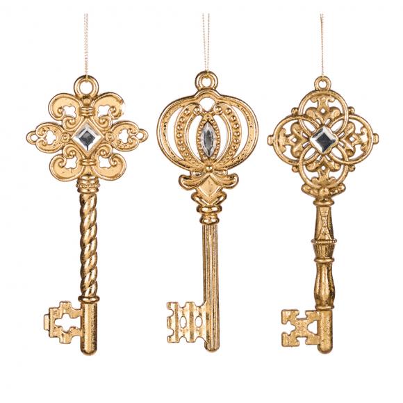 Goodwill Jewelled Key Ornament