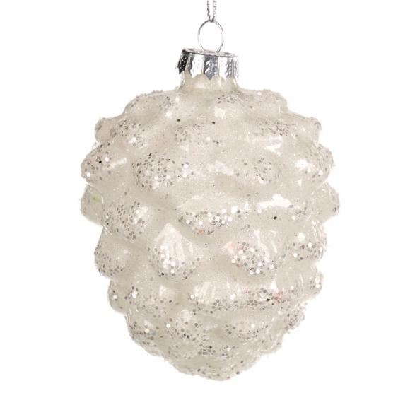 Goodwill Glass Sparkle Pinecone Ornament