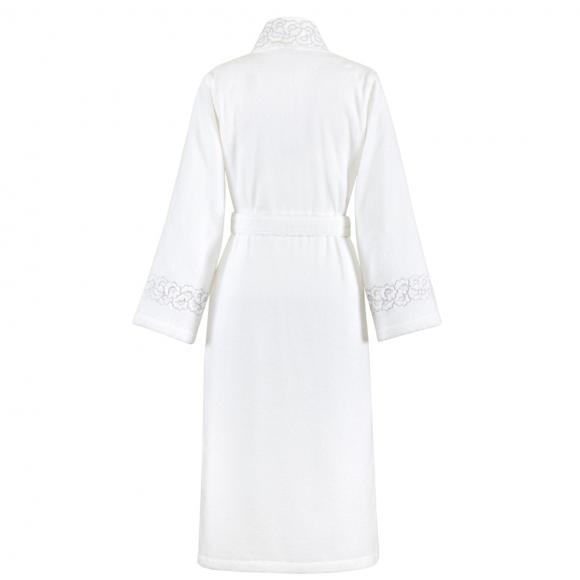 Yves Delorme Festons Ladies Shawl Collar Bathrobe