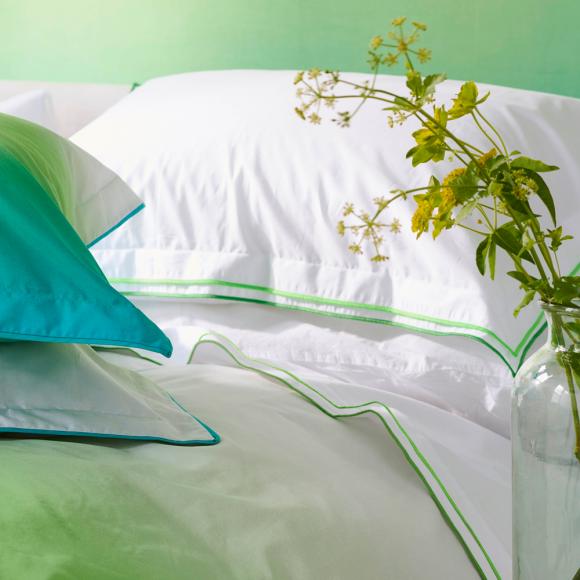 Designers Guild Astor Emerald Green Flat Sheet