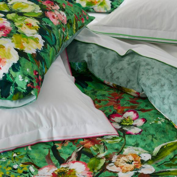 Designers Guild Margaretta Emerald Green Duvet Cover Set
