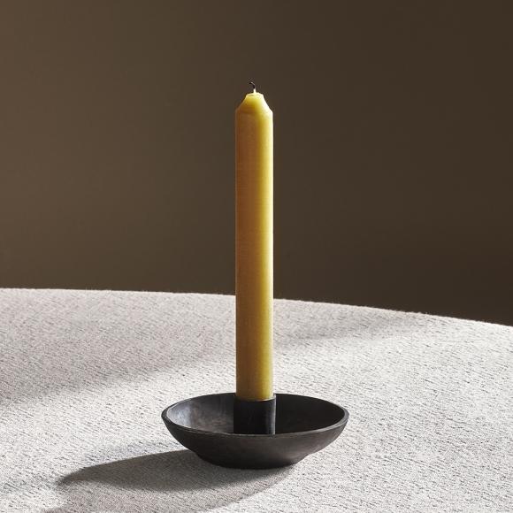 Nkuku Rustic Soy Blend Dinner Candle - Olive Green 