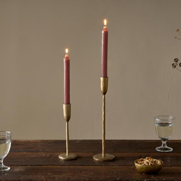 Nkuku Rustic Soy Blend Dinner Candle - Rust 