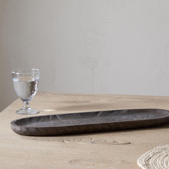 Nkuku Nyati Serving Platter - Dark Brown