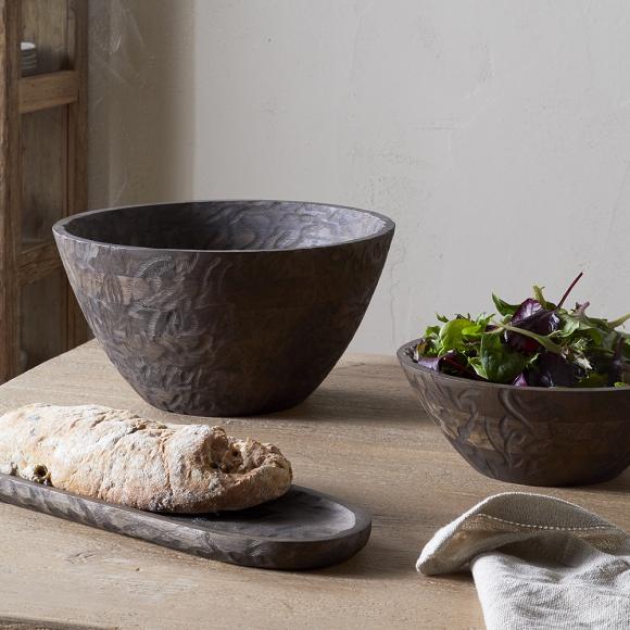 Nkuku Nyati Serving Platter - Dark Brown