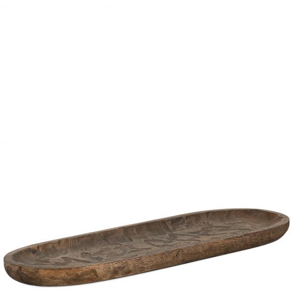 Nkuku Nyati Serving Platter - Dark Brown