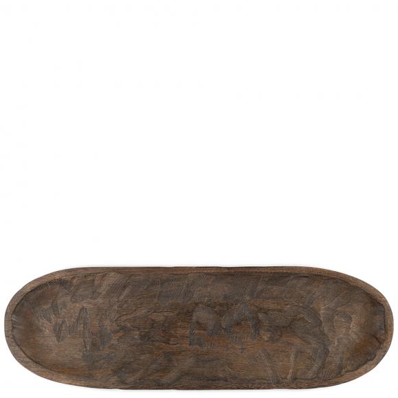 Nkuku Nyati Serving Platter - Dark Brown