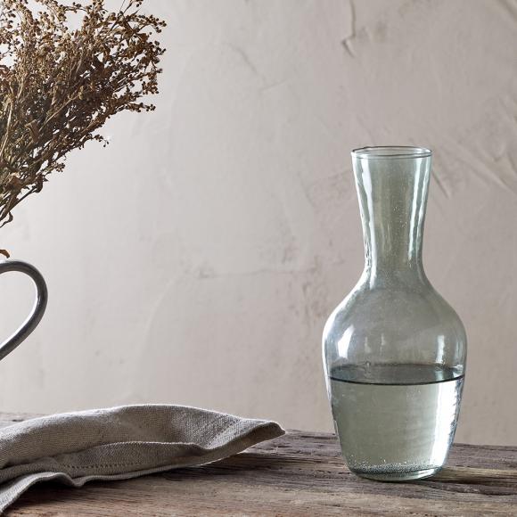 Nkuku Yala Hammered Jug - Sage Green