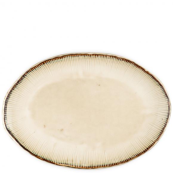Nkuku Malia Large Oval Platter - Cream