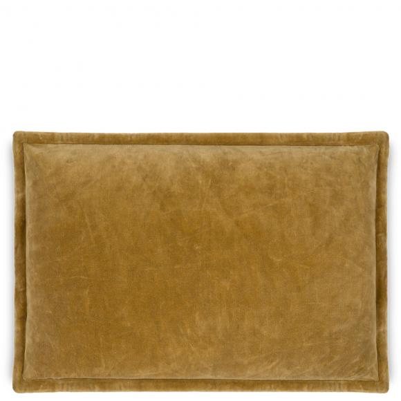 Nkuku Sela Velvet Cushion Cover - Ochre