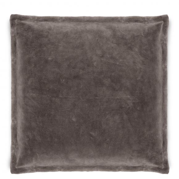Nkuku Dhara Velvet Cushion Cover - Charcoal