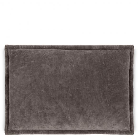 Nkuku Dhara Velvet Cushion Cover - Charcoal