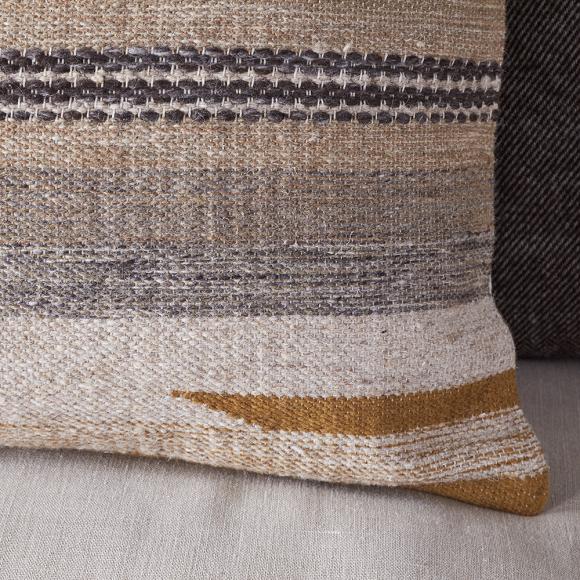 Nkuku Aravali Wool Cushion Cover - Ochre