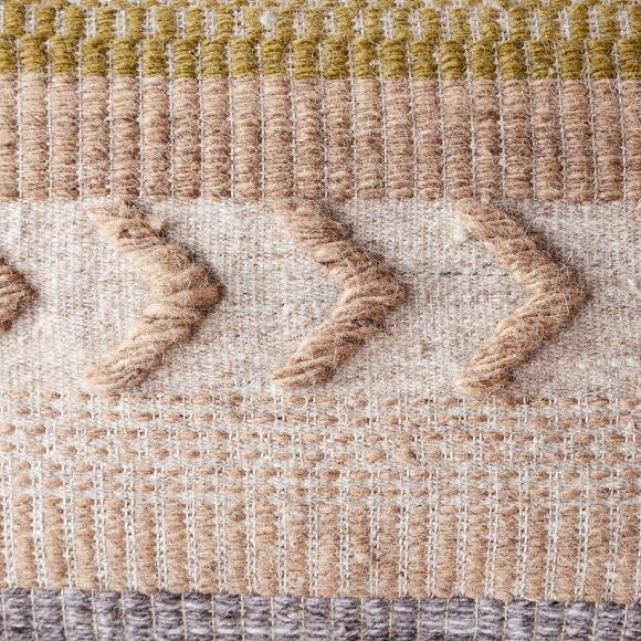 Nkuku Tuleeka Wool Cushion Cover - Ochre