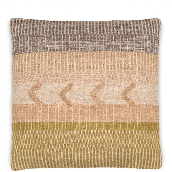 Nkuku Tuleeka Wool Cushion Cover - Ochre