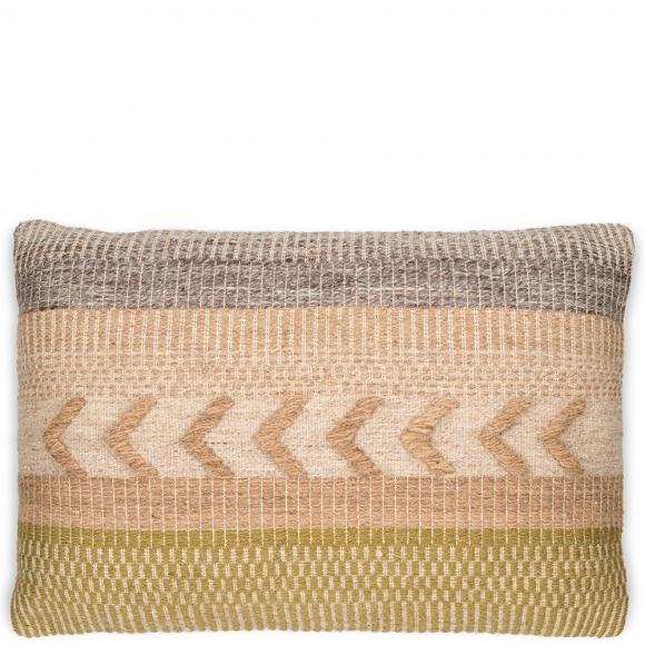 Nkuku Tuleeka Wool Cushion Cover - Ochre
