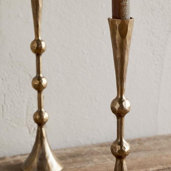 Nkuku Javanee Candle Holders - Antique Brass