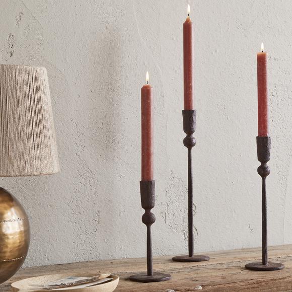 Nkuku Mawindi Candle Holders - Rust
