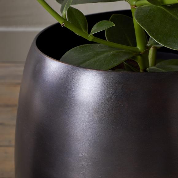 Nkuku Maliki Plant Pot - Aged Bronze