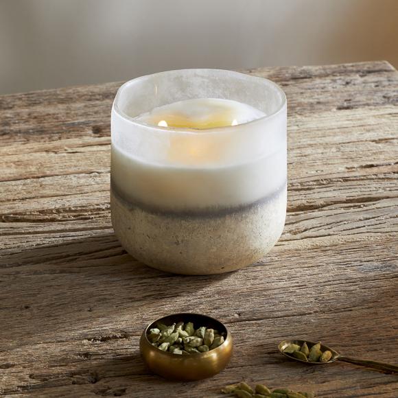 Nkuku Cardamom & Amber Three Wick Scented Candle 