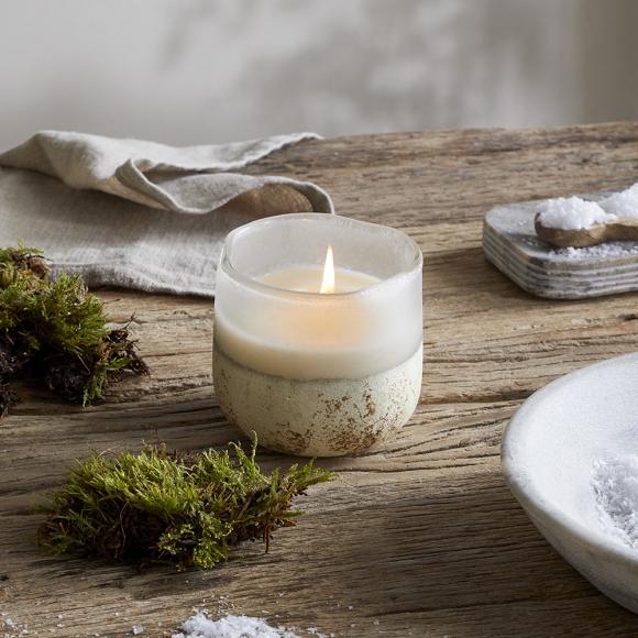 Nkuku Sea Salt & Moss One Wick Scented Candle 