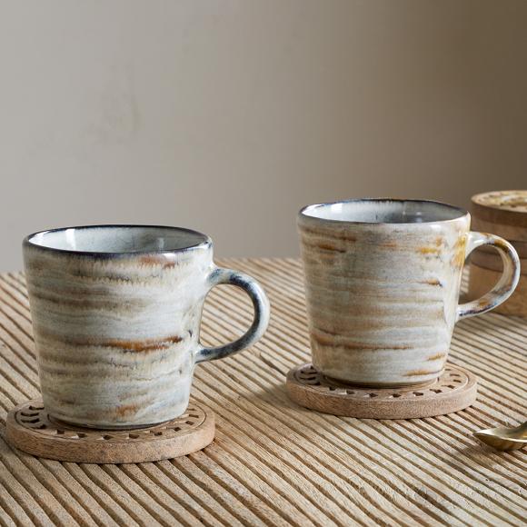 Nkuku Vizo Mugs - Grey