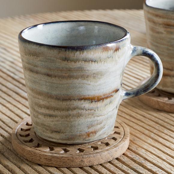 Nkuku Vizo Mugs - Grey