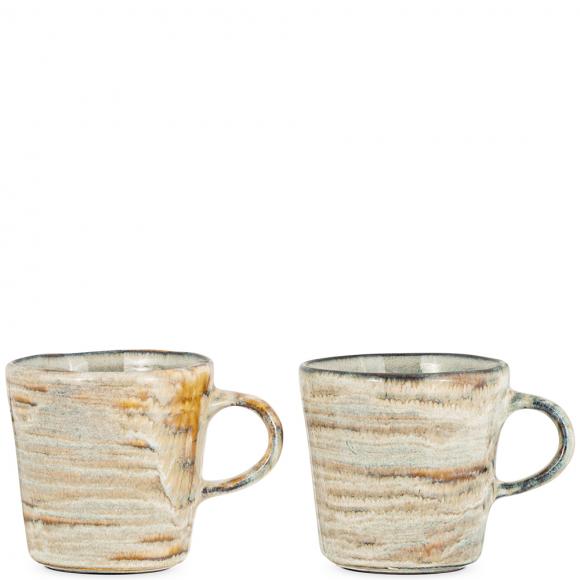 Nkuku Vizo Mugs - Grey