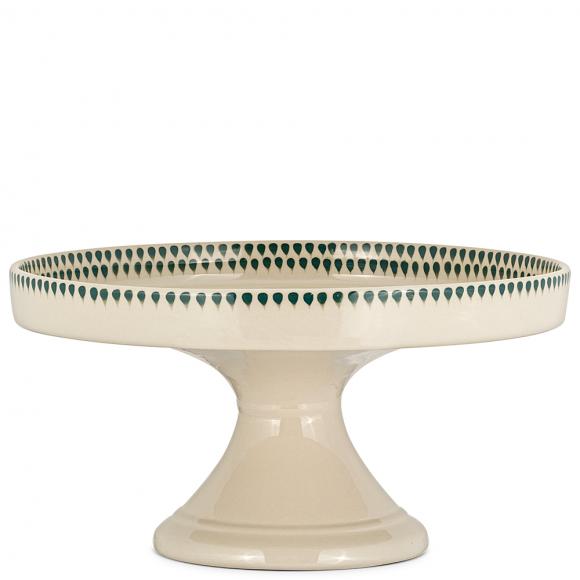 Nkuku Juniper Drop Ceramic Stand - Cream & Juniper
