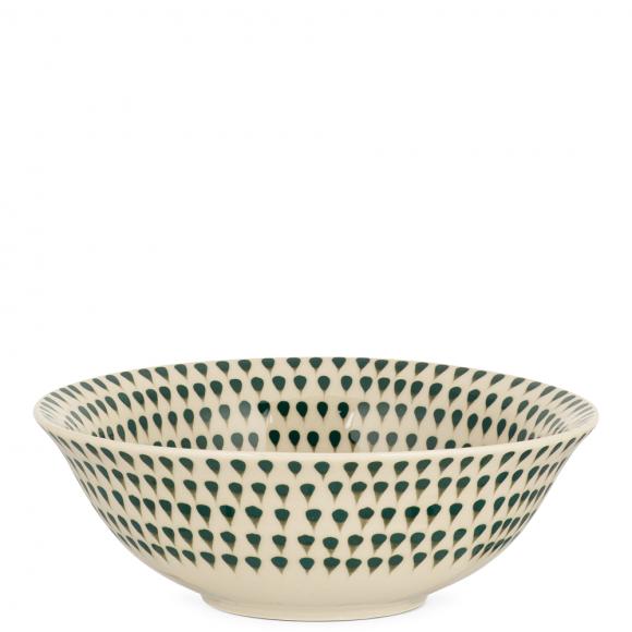 Nkuku Juniper Drop Dinnerware Set - Cream & Juniper 