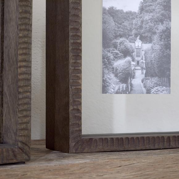 Nkuku Indu Standing Mango Wood Frame - Dark Ash