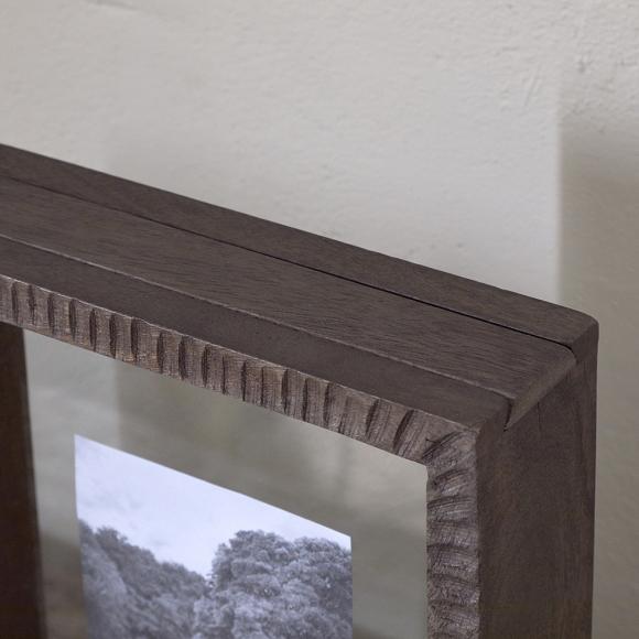 Nkuku Indu Standing Mango Wood Frame - Dark Ash