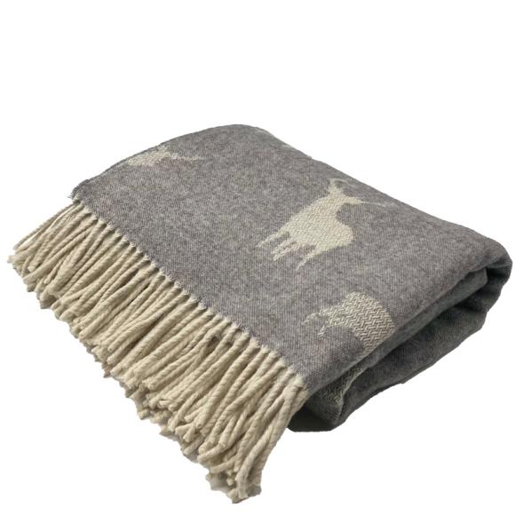 Remony Nature Throw Stag Grey